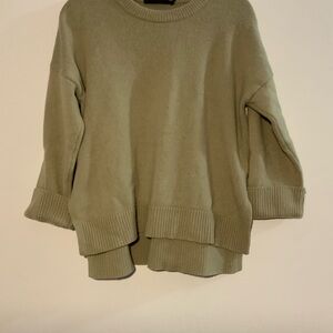 Jenni Kayne Sand Cashmere Sweater scoop neck